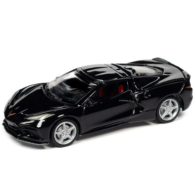 CHEVY CORVETTE NEGRO 2020 A ESCALA 1/64 - COCHES DEPORTIVOS