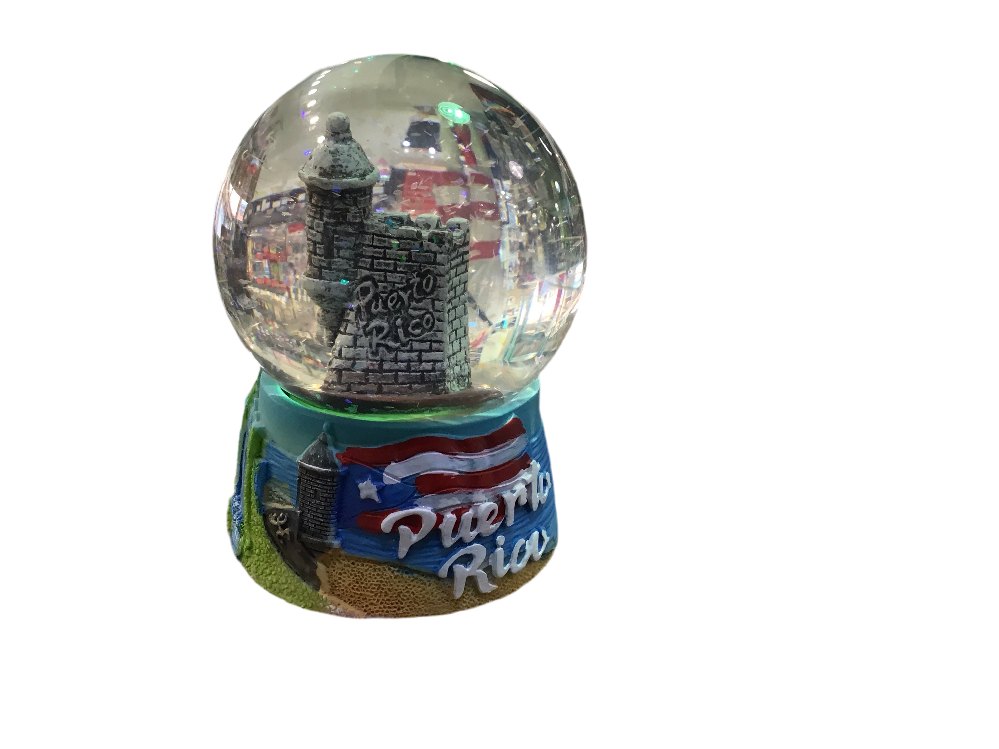PUERTO RICO WATERBALL & PEN HOLDER