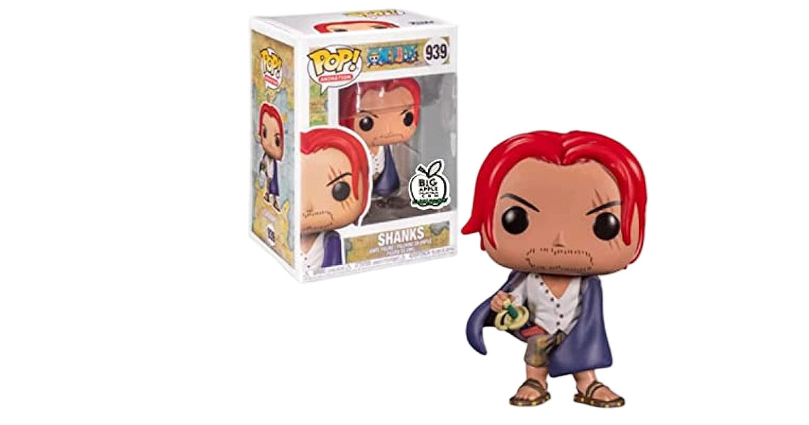 ONE PIECE SHANKS FUNKO POP #939 BIG APPLE COLLECTIBLES.COM EXCLUSIVE
