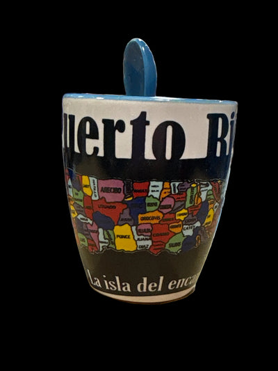 TAZAS PEQUEÑAS CON MAPA PR