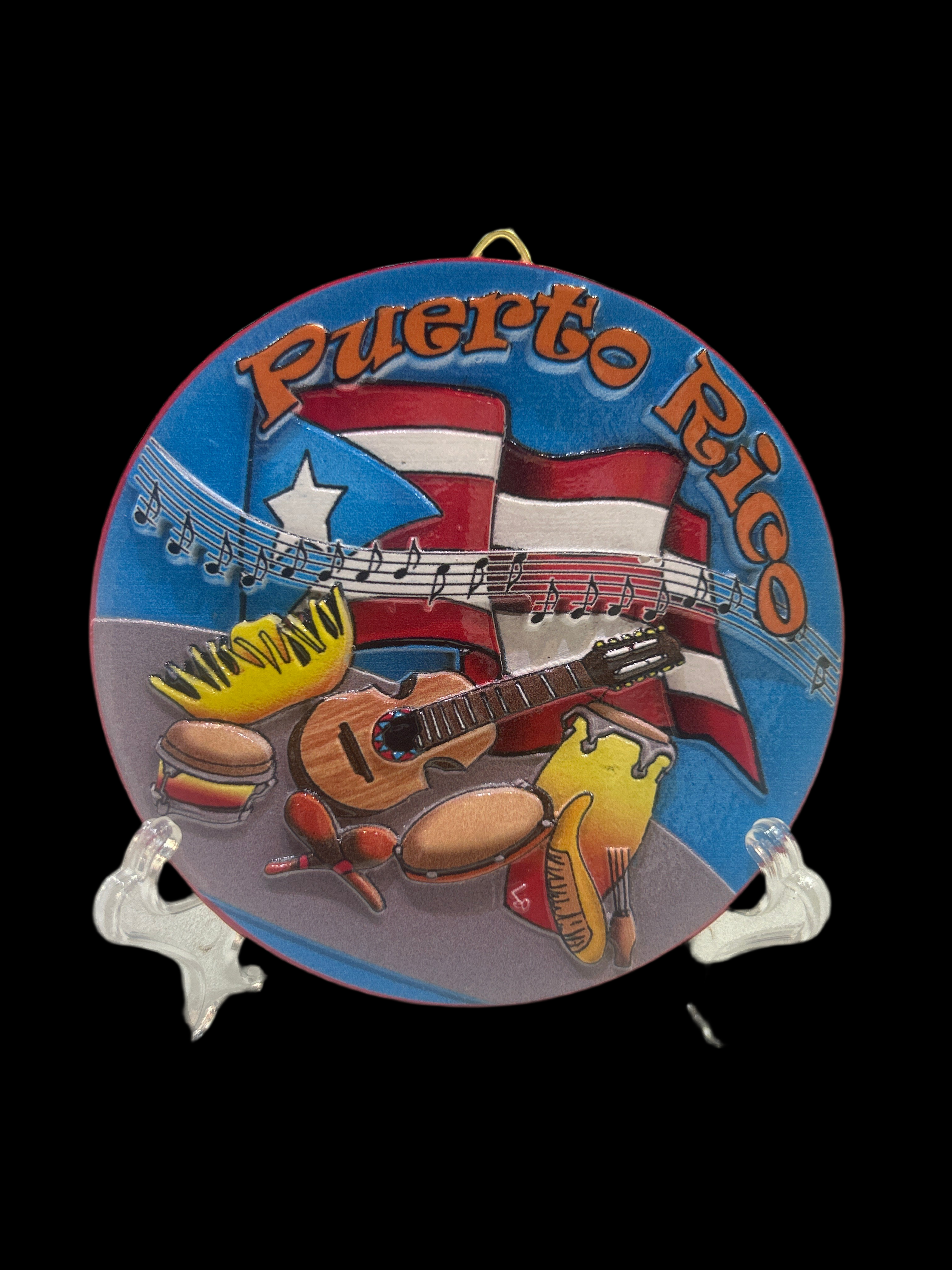 3” PUERTO RICO MINI CERAMIC DECORATION PLATE - PLATO DECORARIVO DE 3” DE PUERTO RICO