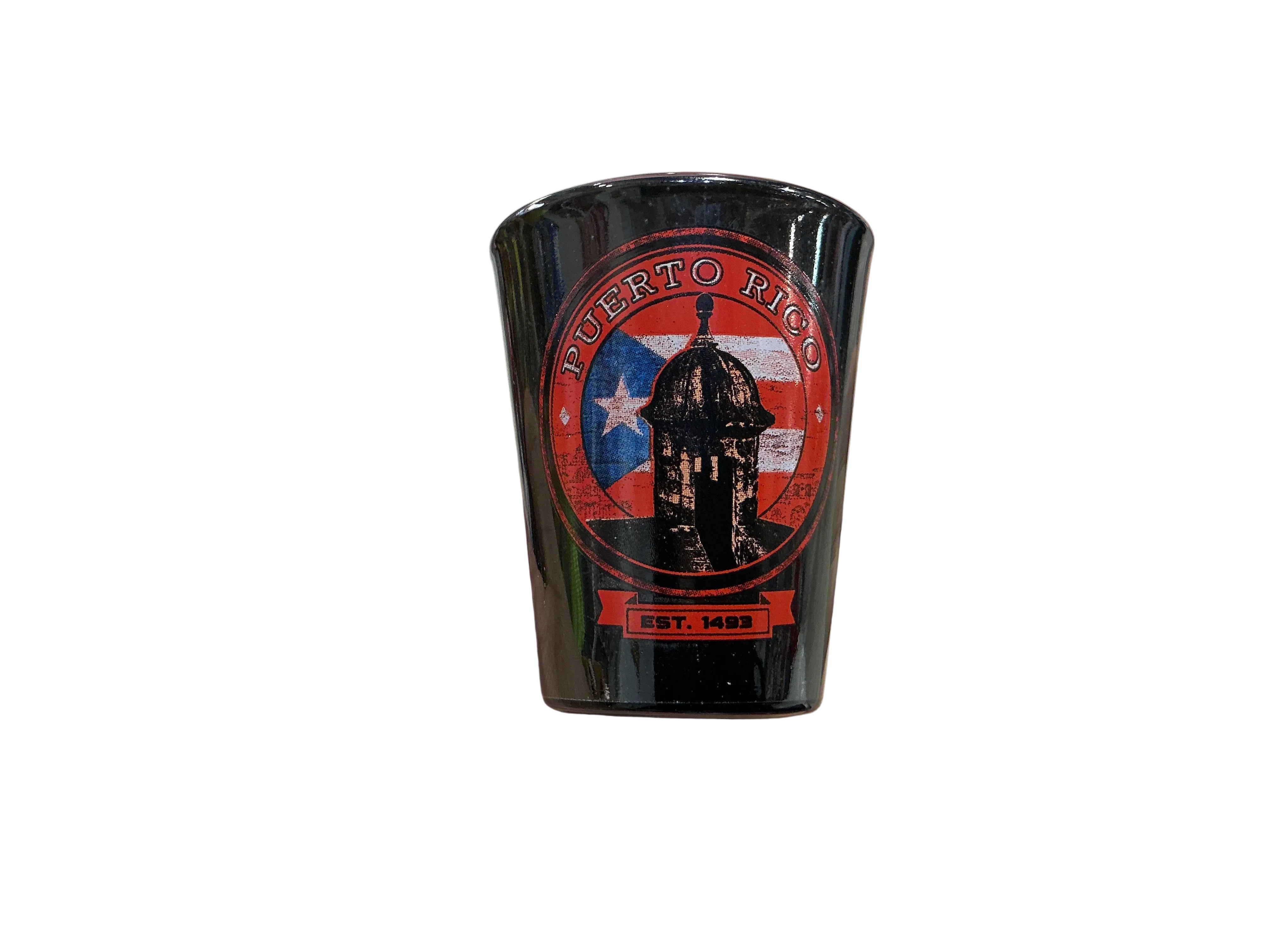 SHOT GLASS GARITA & BANDERA DE PUERTO RICO