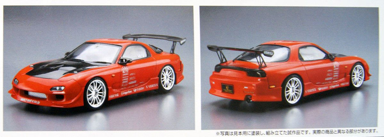 1/24 MAZDA RX-7 FD3S VERTEX PLASTIC MODEL KIT - AOSHIMA 05839