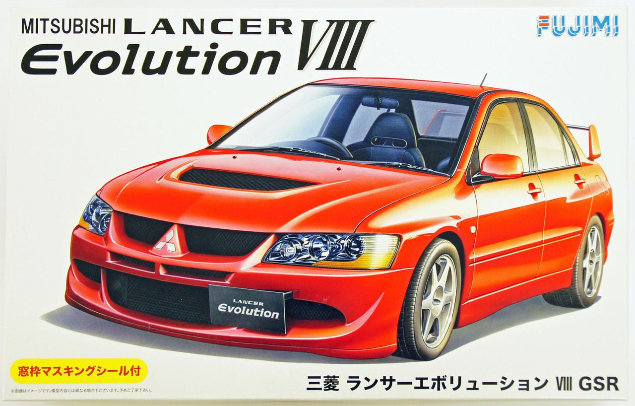 1/24 MITSUBISHI LANCER EVOLUTION VIII GSR PLASTIC MODEL KIT - FUJIMI