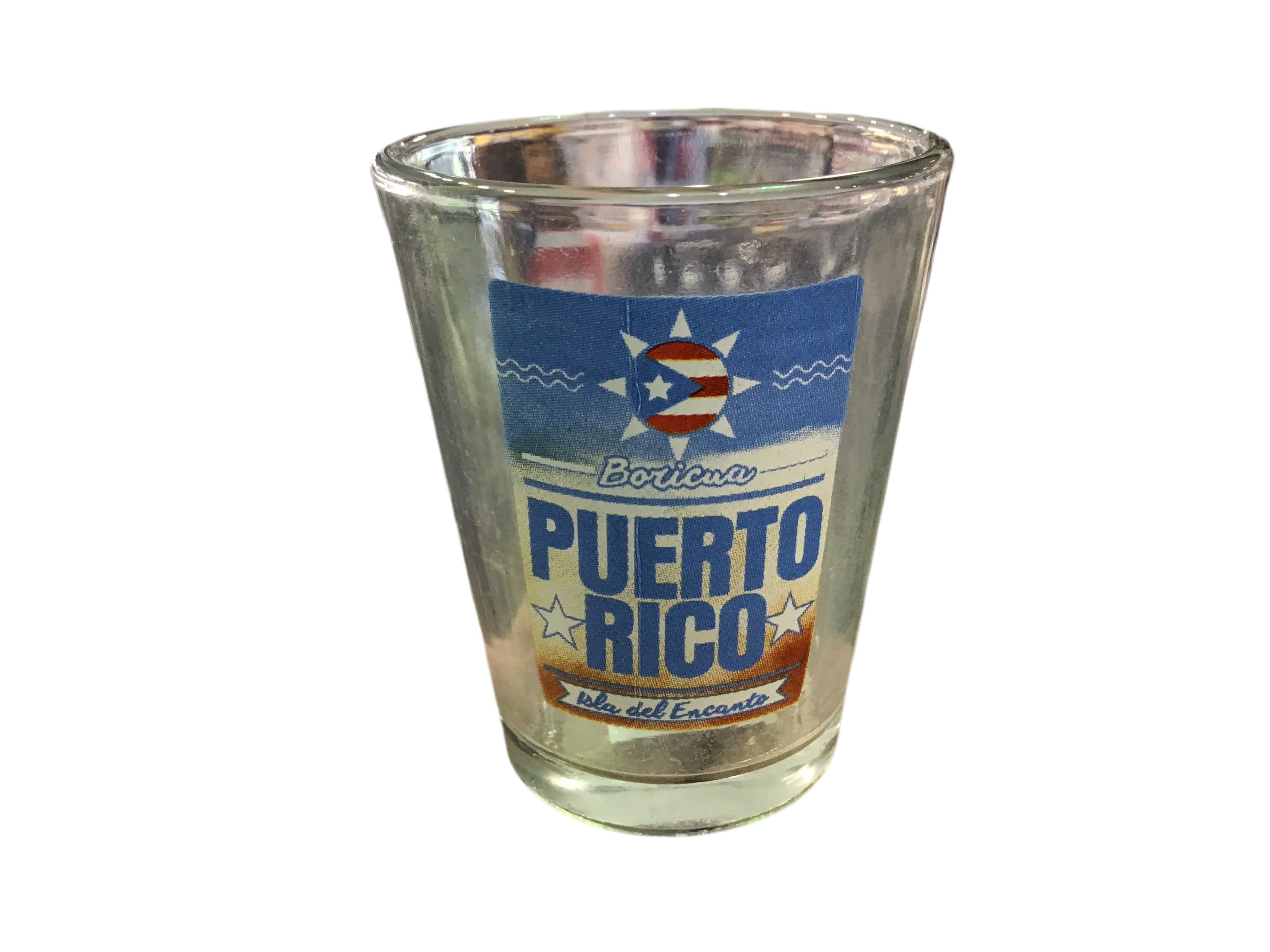 SHOT GLASS PUERTO RICO BLUE SUNSET