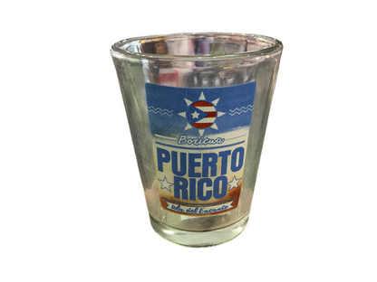 SHOT GLASS PUERTO RICO BLUE SUNSET