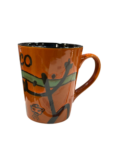 SMALL CUP WITH TAINO SYMBOLS -TAZA PEQUEÑA CON SIMBOLOS TAINOS