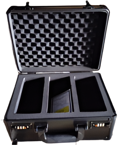 3 ROW GRADED TRADING CARD STORAGE BOX - HOLDS 80+ CARDS / MALETA PARA GUARDAR TARJETAS COLECCIONABLES