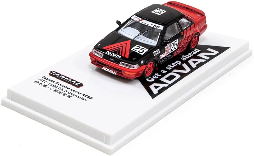 1/64 TOYOTA COROLLA LEVIN AE92 ADVAN - JTCC 1990 DIV.3 CHAMPION