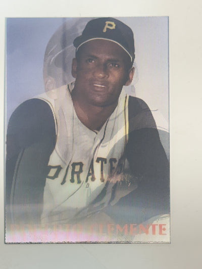 TARJETA 3D/PEGATINA ROBERTO CLEMENTE