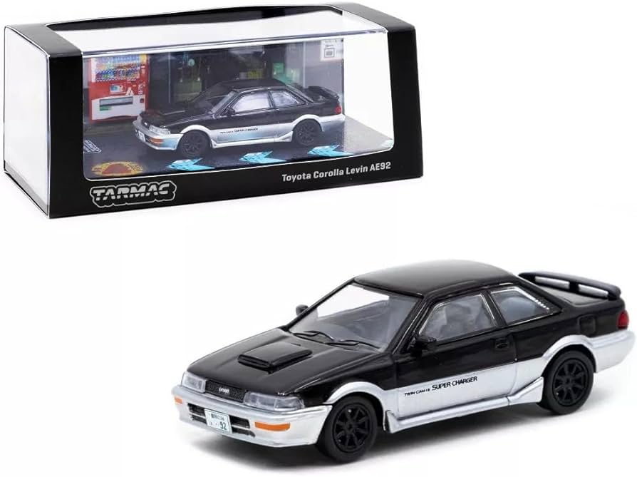 1/64 TOYOTA COROLLA LEVIN AE92 - NEGRO