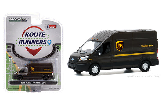 1:64 UPS Route Runners 2019 Ford Transit