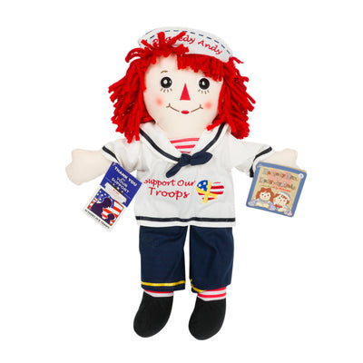 APOYA A NUESTRAS TROPAS MUÑECA RAGGEDY ANDY 16"