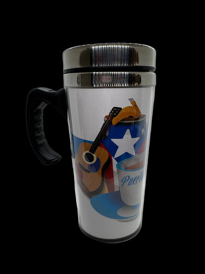PUERTO RICO INSTRUMENTS THERMAL CUP WITH HANDLE