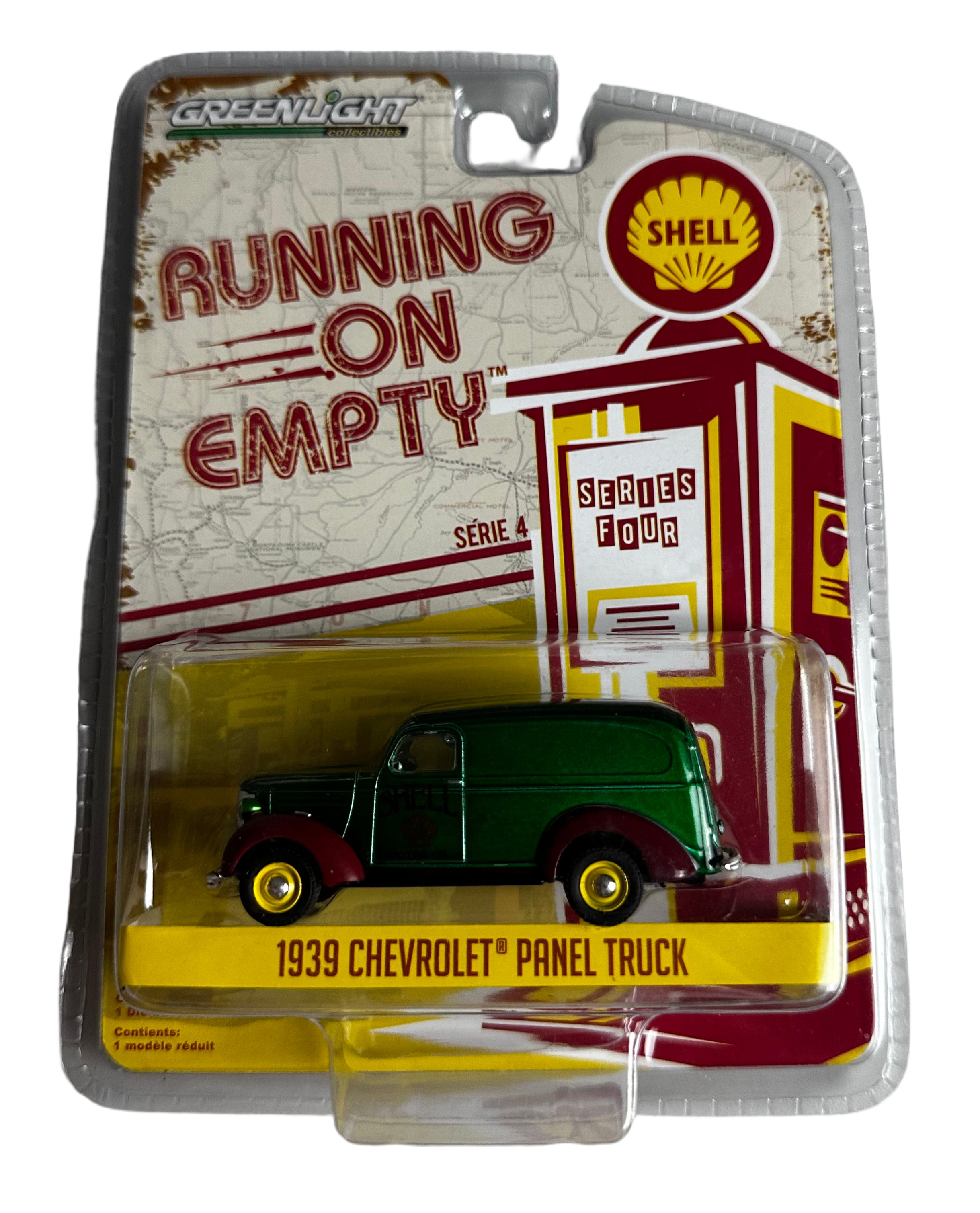 1/64 1939 CHEVROLET PANEL TRUCK “CHASE” (YELLOW RIMS VARIATION)