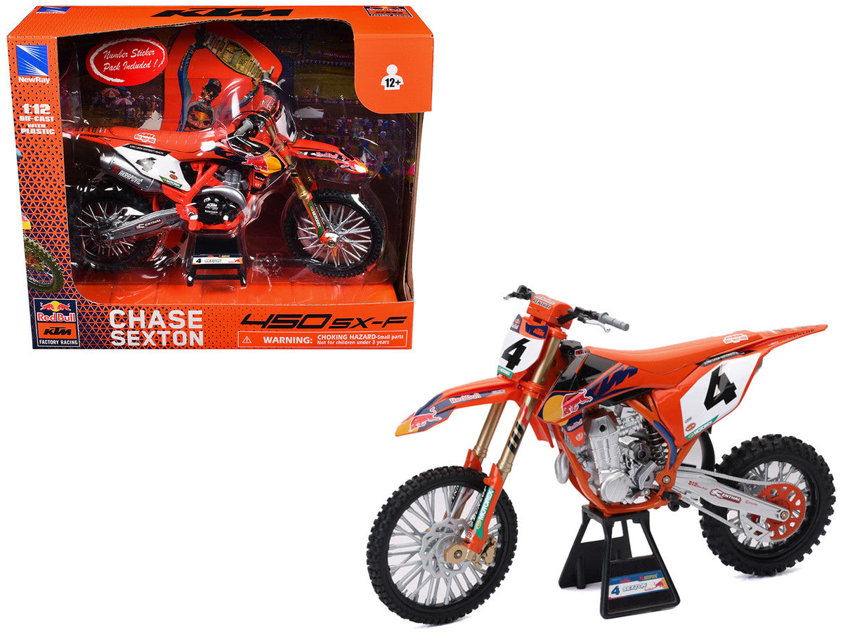 1/12 KTM 450 SX-F CHASE SEXTON - NEW RAY