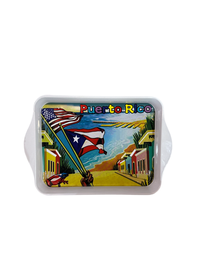 BANDEJA RECTANGULAR DE METAL