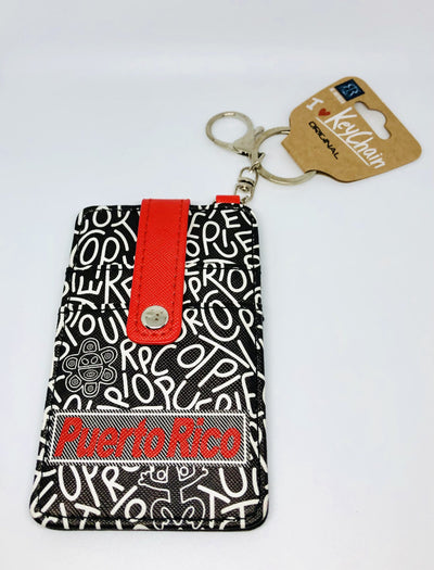 ID Wallet de Puerto Rico-rojo-negro