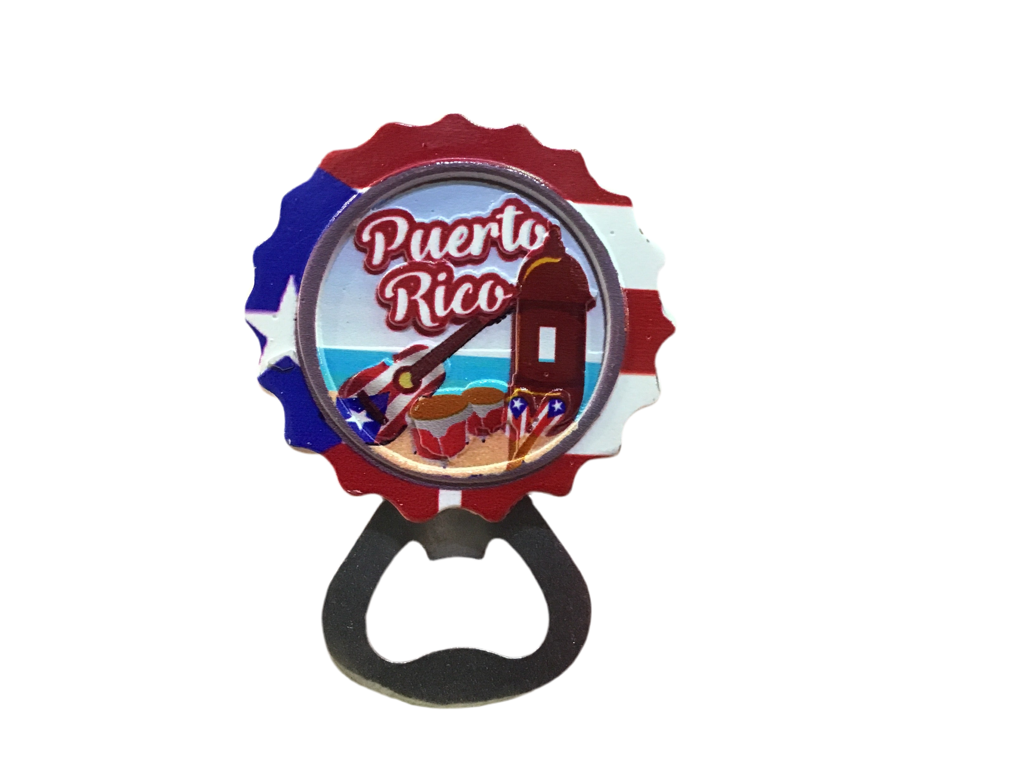ABRIDOR DE BOTELLA MAGNETO DE PUERTO RICO “CHAPA”