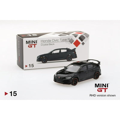 1/64 HONDA CIVIC TYPE R - MINI GT NEGRO CRISTAL