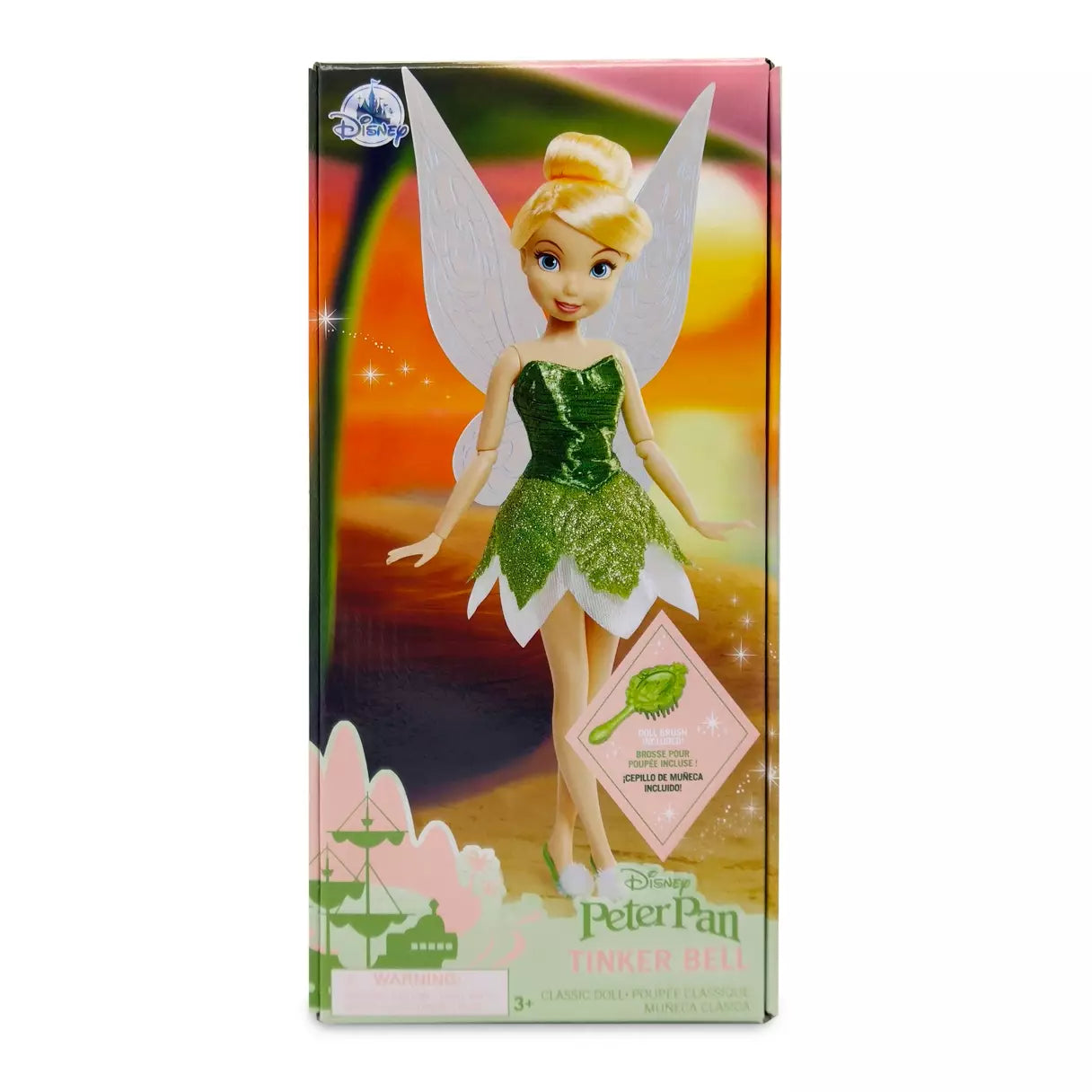 MUÑECA CLÁSICA DE TINKER BELL DE 10” - PETER PAN