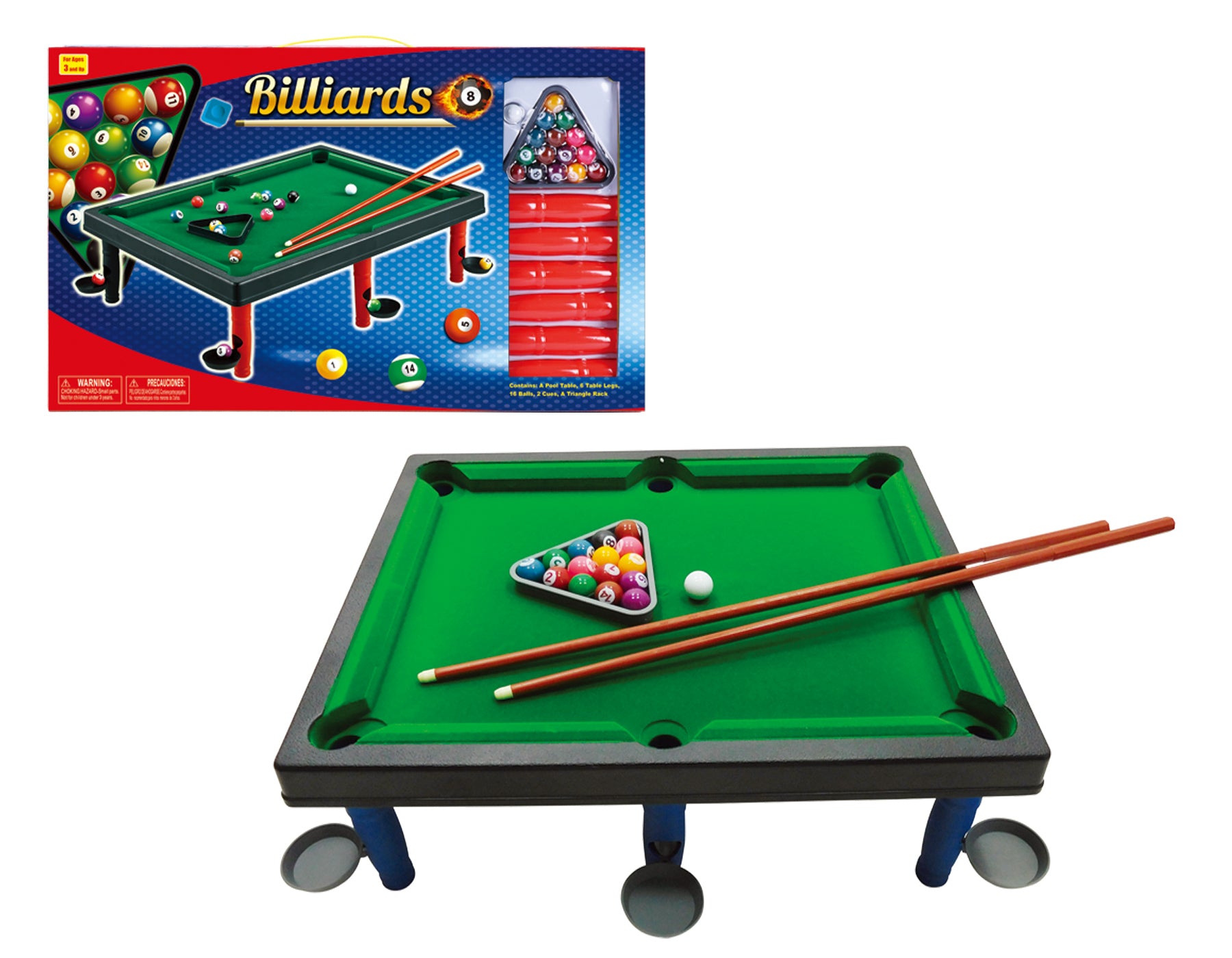 SPORT LARGE BILLIARDS PLAY SET 15.7" - ITEM # 60313