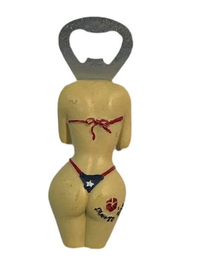 IMÁN - ABREBOTELLAS BANDERA DE PUERTO RICO BIKINI