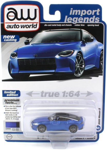 1/64 2023 NISSAN Z SEIRAN BLUE - IMPORT LEGENDS