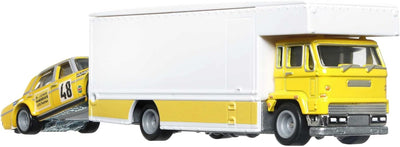 MERCEDES-BENZ SEL 6.8 AMG Y FLEET FLYER - TRANSPORTE DEL EQUIPO A ESCALA 1/64