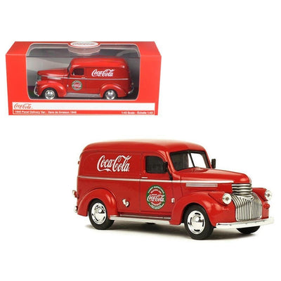 FURGONETA DE REPARTO DE PANEL A ESCALA 1/43 - COCA COLA