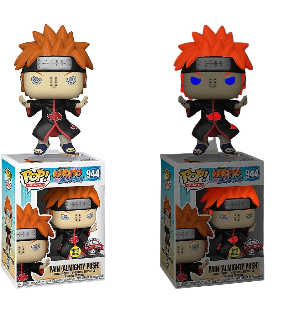 SHONEN JUMP NARUTO SHIPPUDEN PAIN (ALMIGHTY PUSH) FUNKO POP #944 GLOWS IN THE DARK SPECIAL EDITION