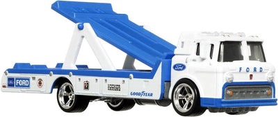1/64 FORD GALAXIE 1965 Y FORD C-800 - TRANSPORTE DEL EQUIPO 