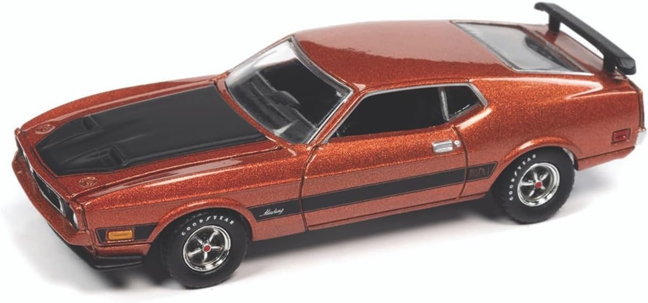 1/64 1973 FORD MUSTANG MACH 1 COOPER METALLIC RED - VINTAGE MUSCLE