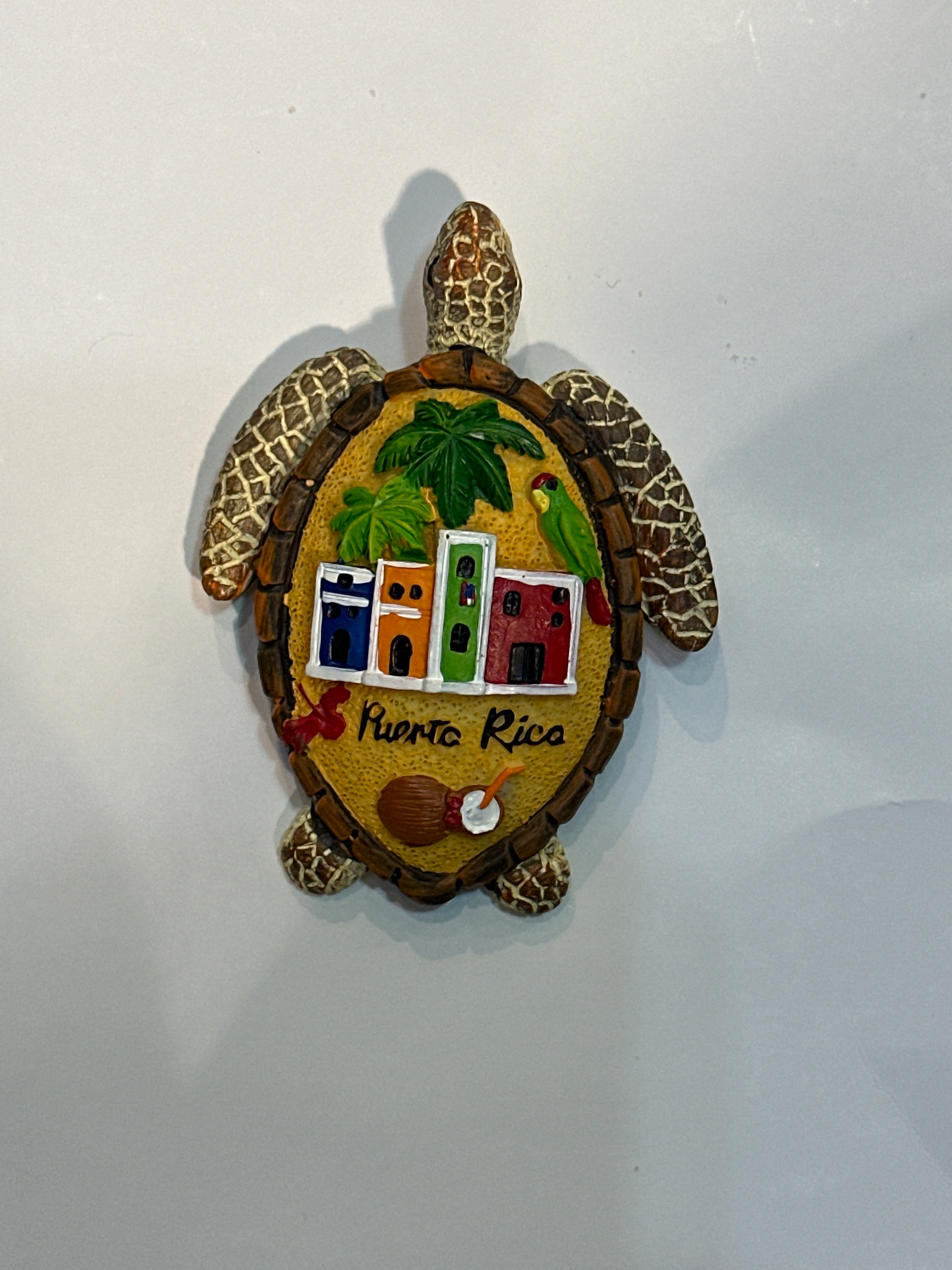 MAGNETO DE PUERTO RICO EN FORMA DE TORTUGA - PUERTO RICO TURTLE MAGNET