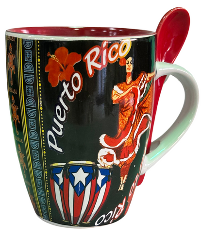 TAZA - JIBARA DE PUERTO RICO CON FALDA