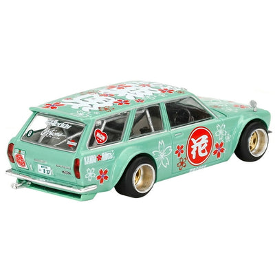 1/64 DATSUN KAIDO 510 WAGON HANAMI V2 - (VERDE)