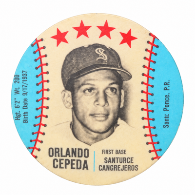 ORLANDO CEPEDA BASEBALL TRADING CARD / TARJETA DEPORTIVA ORLANDO CEPEDA