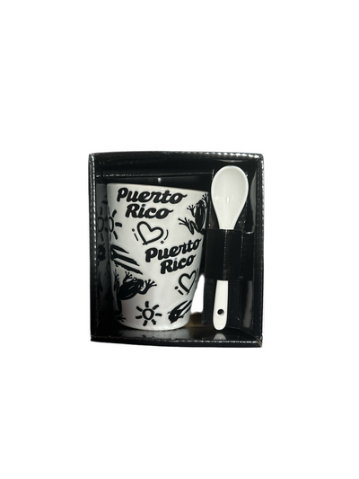 TAZA COQUI & CORAZON PUERTO RICO- COQUI & HEART MUG