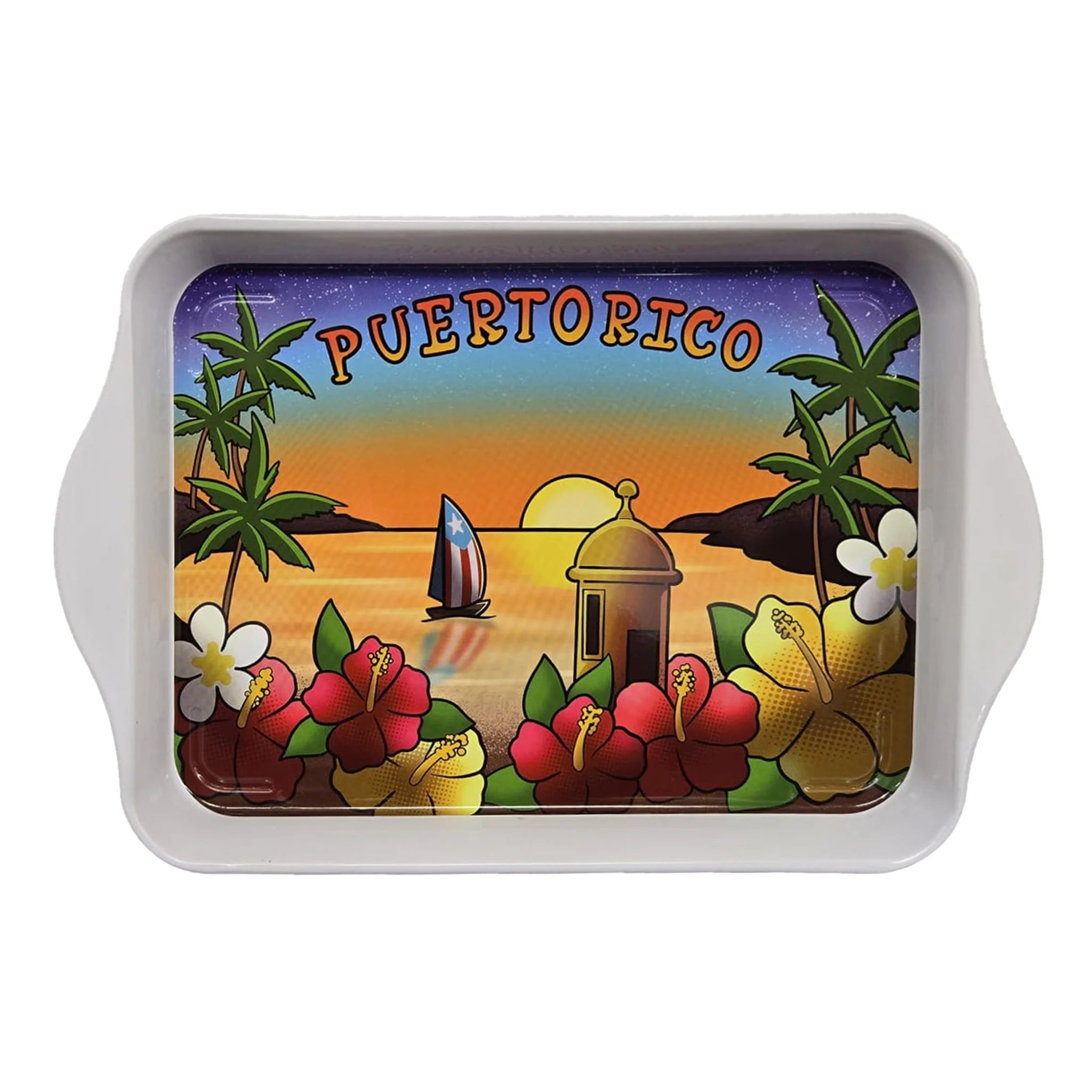 BANDEJA RECTANGULAR DE METAL PR