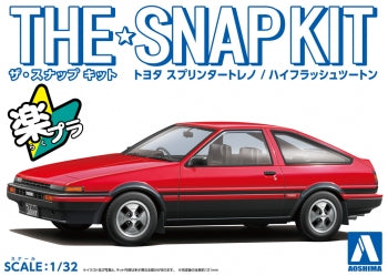 1/32 TOYOTA TRUENO 3 DOOR  SNAP KIT PLASTIC MODEL KIT- AOSHIMA 16-B