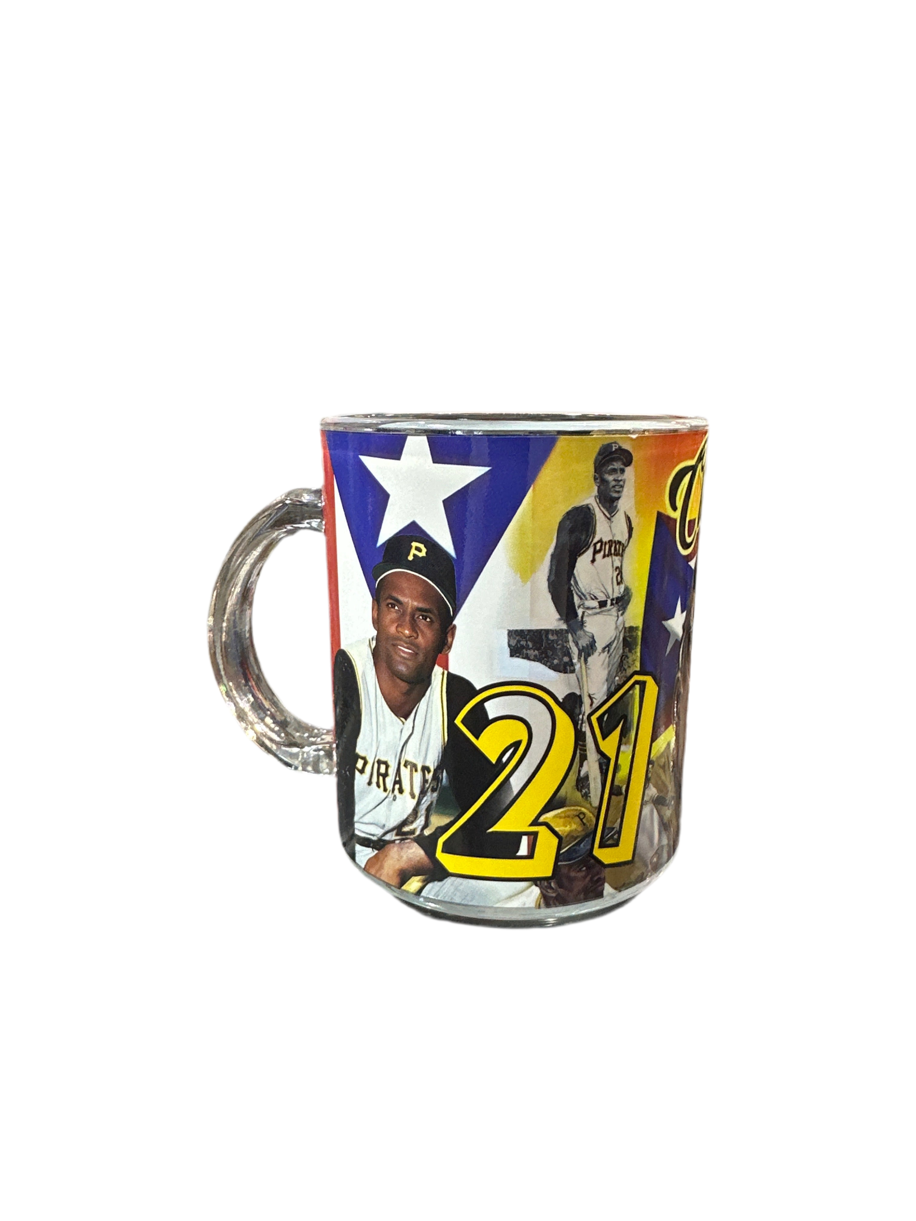 TAZA DE CRISTAL ROBERTO CLEMENTE