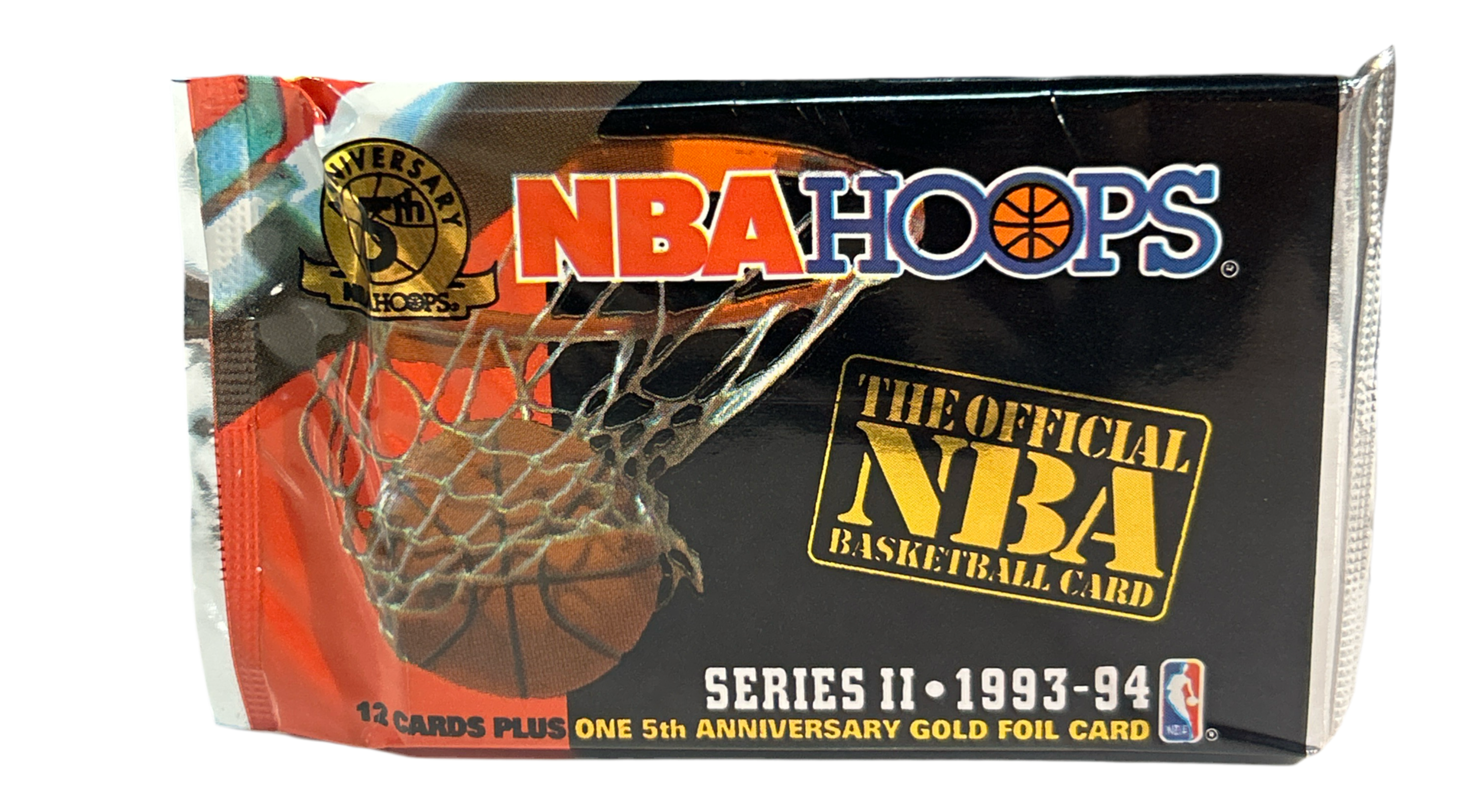 NBA - 1994-95 NBAHOOPS SERIES 11 - 12 CARDS PLUS ONE 5TH ANNIVERSARY GOLD FOIL CARD PER PACK