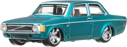 1/64 ‘73 VOLVO 142 GL TURQUOISE METALLIC  - "AUTO STRASSE" CAR CULTURE