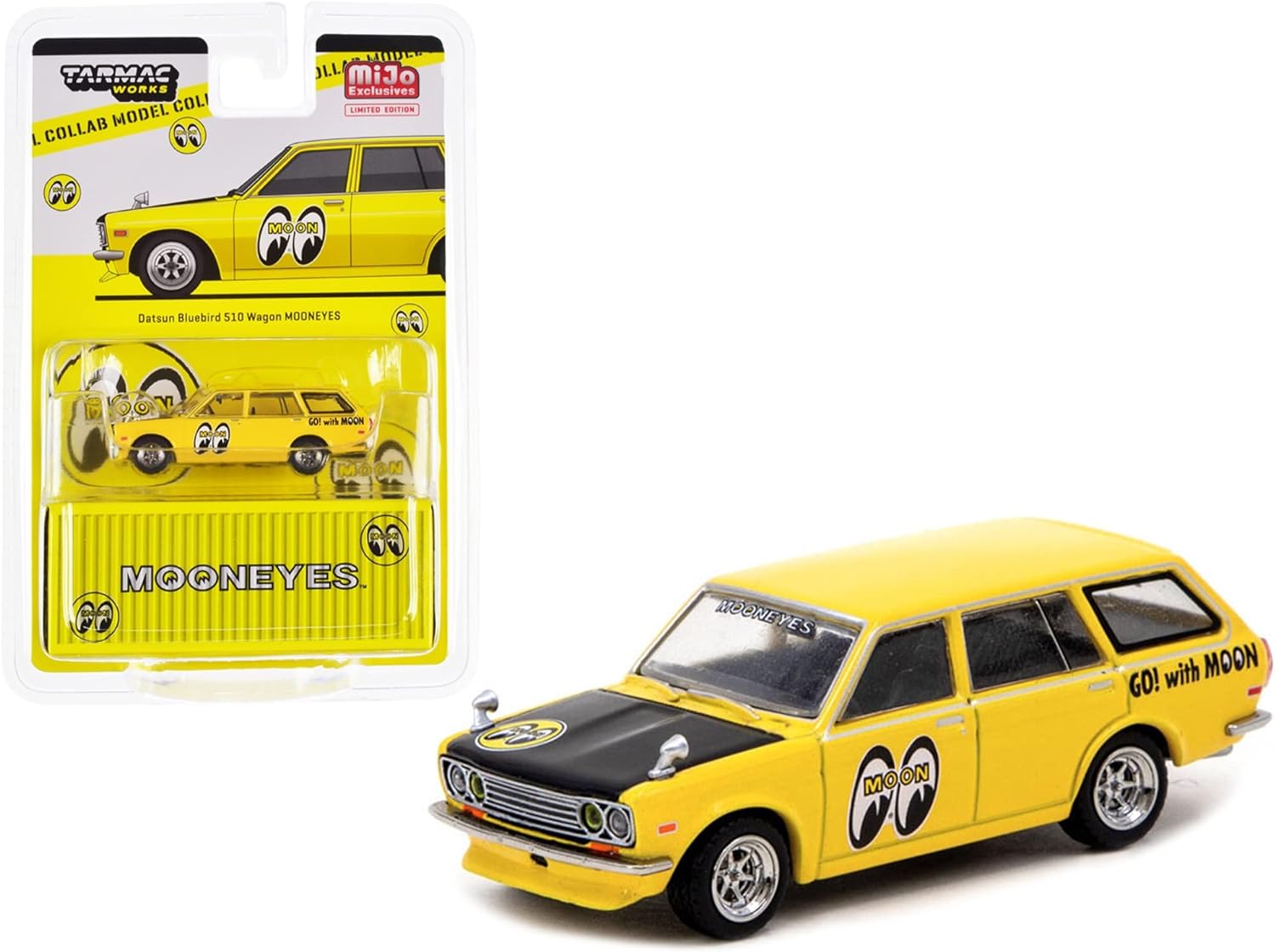 1/64 DATSUN BLUES BIRD 510 WAGON MOONEYES - TARMAC (LIMITED EDITION)