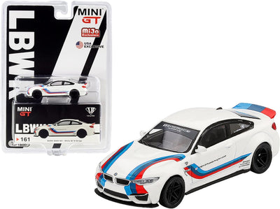 BMW M4 LB 1/64 - BLANCO CON RAYAS M 