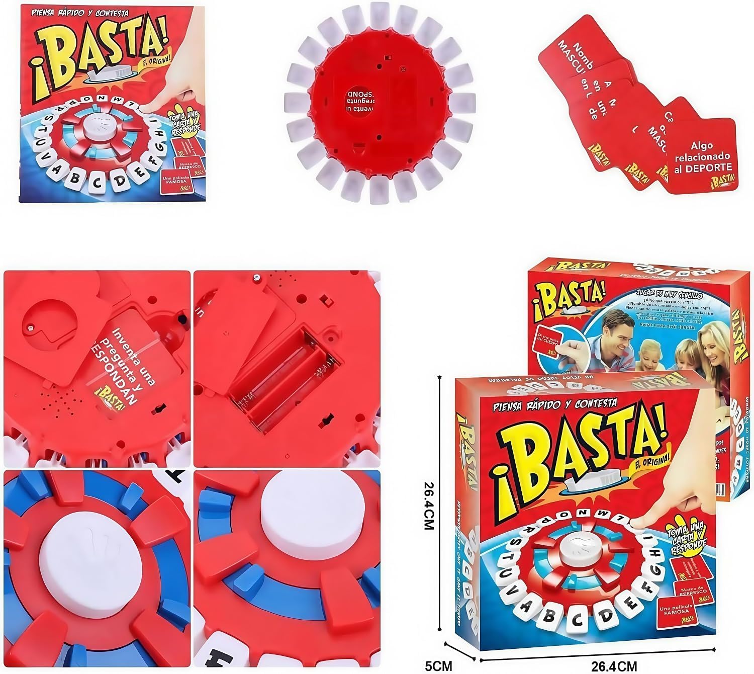 BASTA! JUEGO DE MESA ESPAÑOL - LATIN SPANISH BOARD GAME, WORD GAME, BOARD GAME