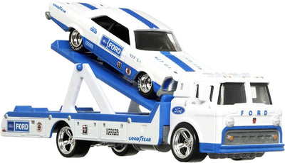 1/64 FORD GALAXIE 1965 Y FORD C-800 - TRANSPORTE DEL EQUIPO 