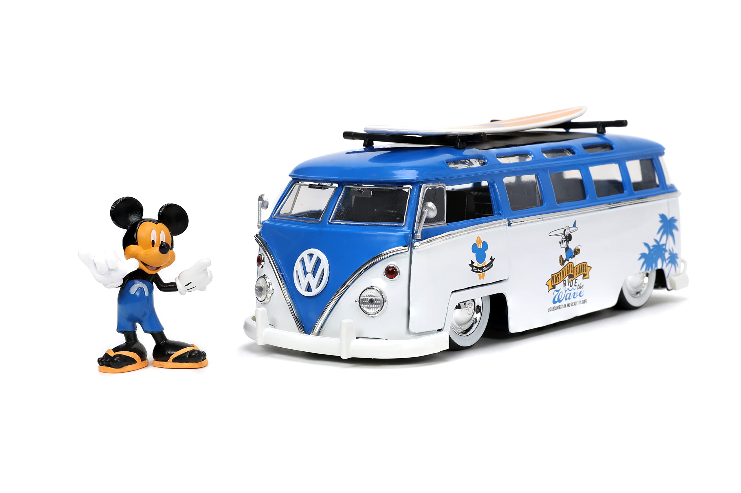 MICKEY MOUSE Y AUTOBÚS VOLKSWAGEN T1
