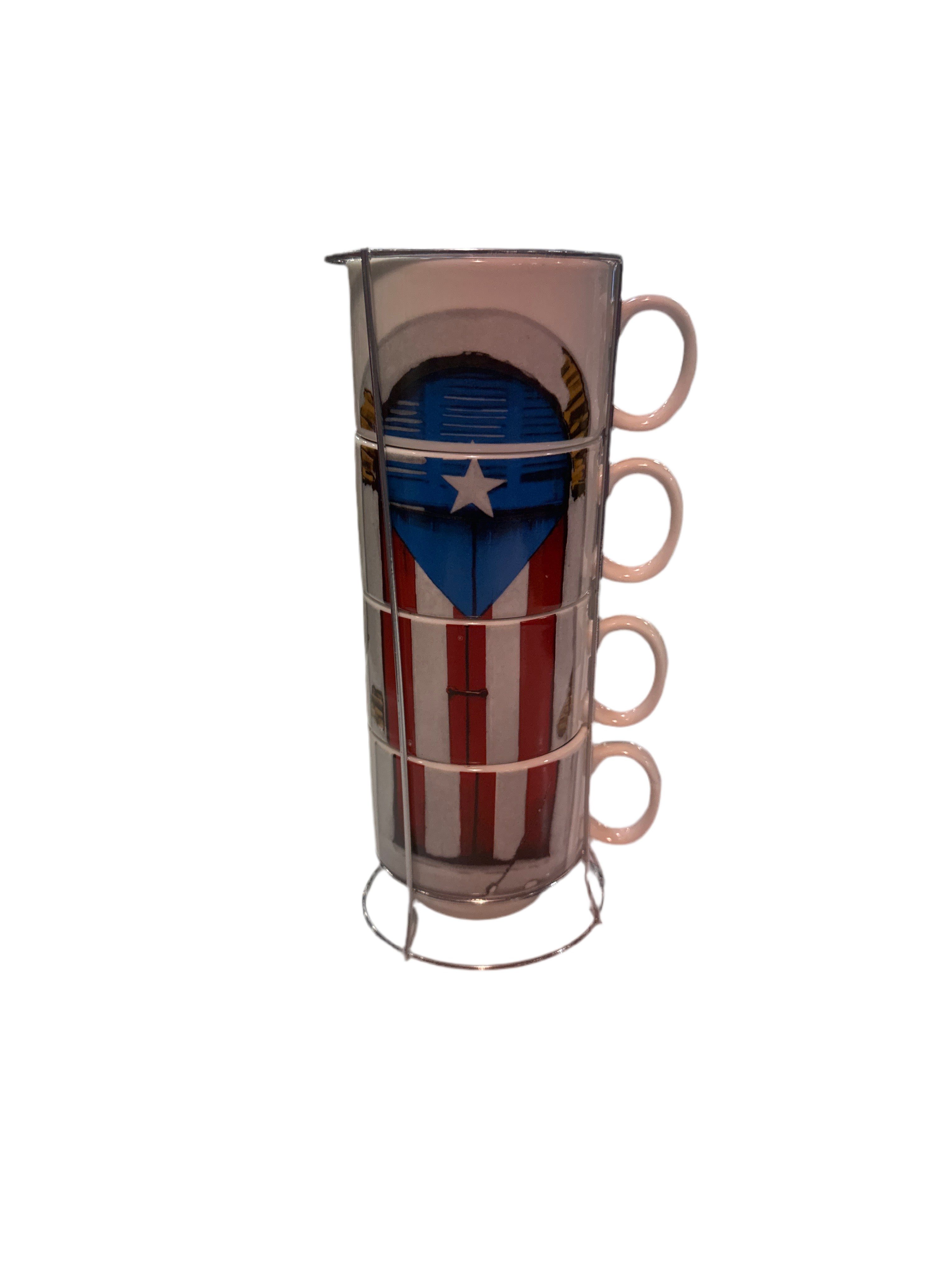 COFFEE AND TEA SET OF PUERTO RICO - PUERTA DE SAN JUAN