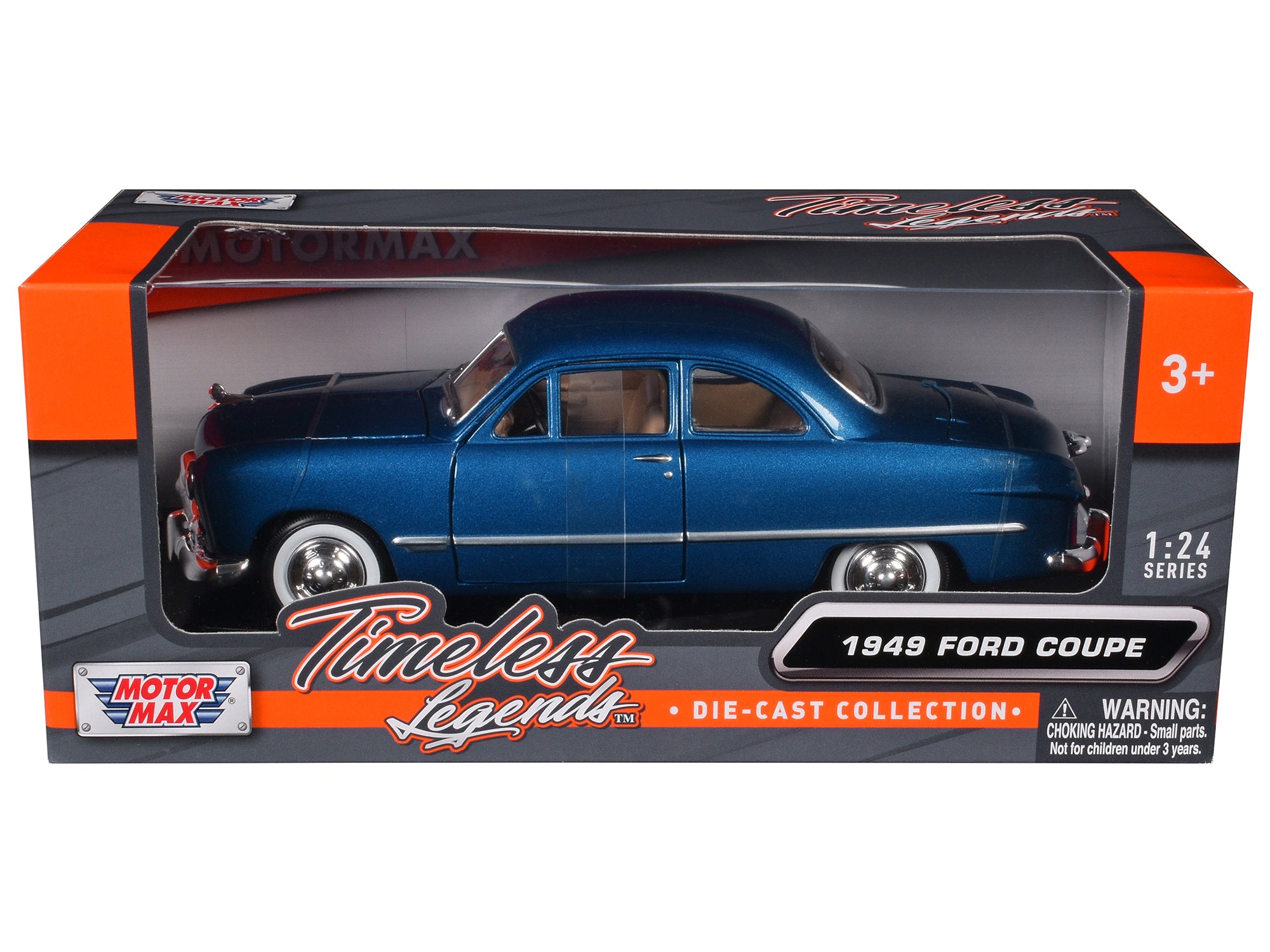 1/24 1949 FORD COUPE METALLIC BLUE - TIMELESS LEGENDS